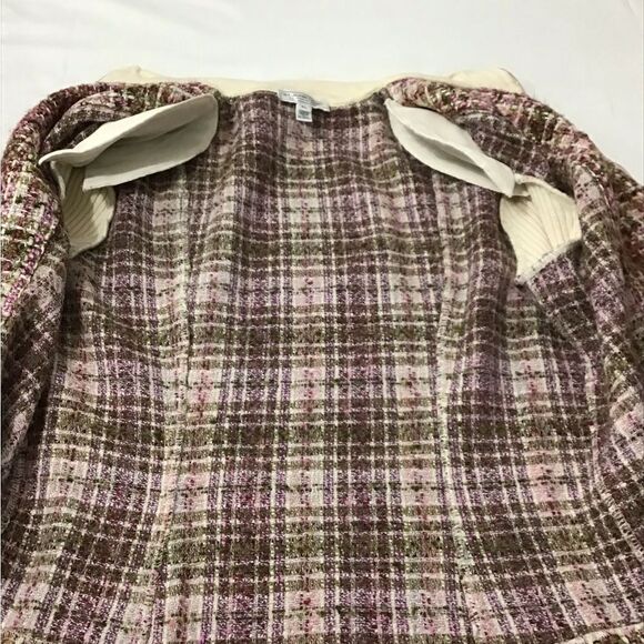 St John Sport By Marie Gray Tweed Knit Sweater Jacket Size XL - Picture 16 of 16